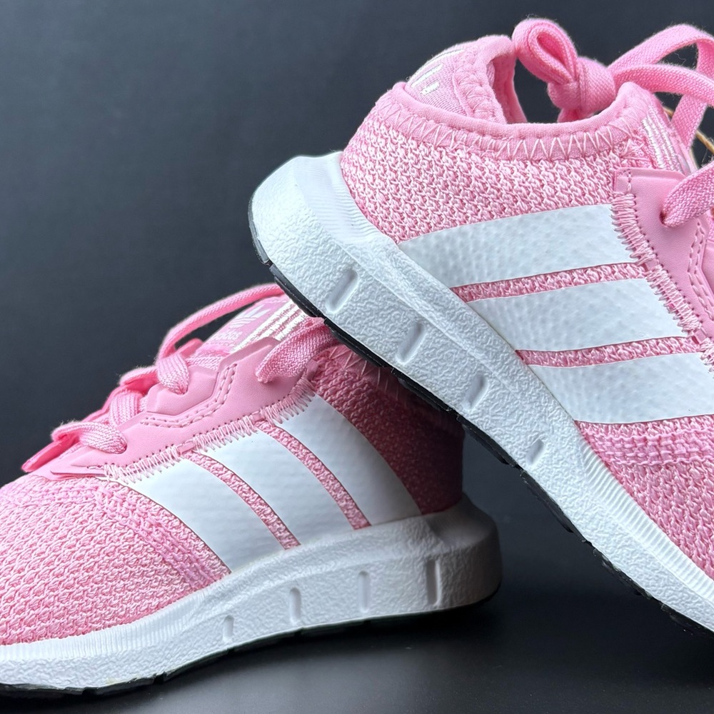 Adidas Pink and White Lightweight Sneakers
